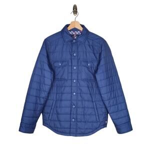 Vineyard Vines Puffer Jacket Shep & Ian Nylon Lined Moonshine Blue Mens Small